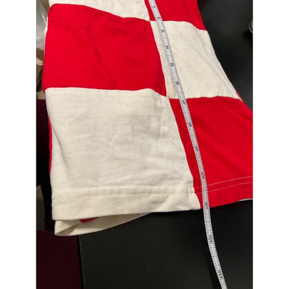 *Tyler McGillivary Emma Top Red & White Checkerboard Knit Size Medium - Picture 10 of 11